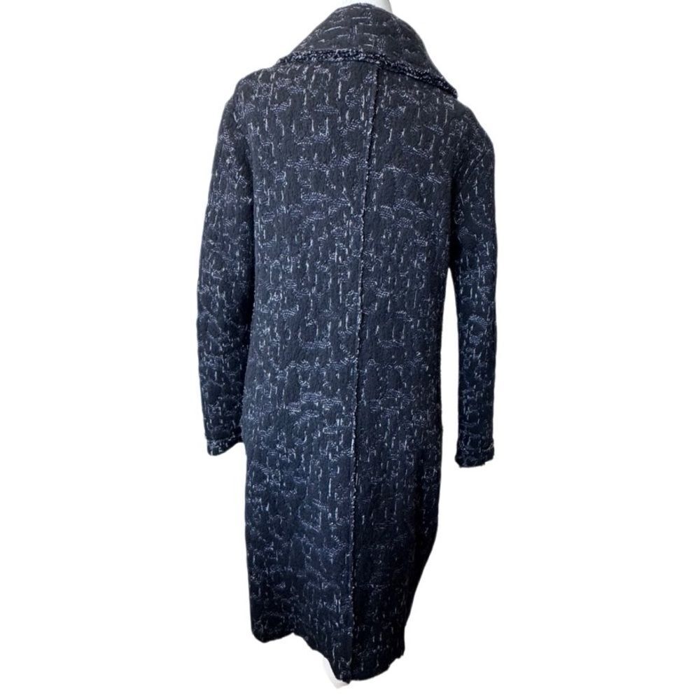 Transit Par Such Black Duster Cardigan Large Collar Pockets Sweater Size Small - Picture 2 of 9
